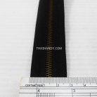 รางผ้าซิปเฉพาะรางซิป ฟันเหล็ก ขนาดเบอร์ 3 ฟันสีทองรมดำ บรรจุ 12 หลา สีดำ รูป 3