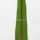 รางผ้าซิปเฉพาะรางซิป ฟันเหล็ก ขนาดเบอร์ 3 ฟันสีทองรมดำ บรรจุ 12 หลา สีชาเขียว รูป 2