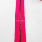 รางผ้าซิปเฉพาะรางซิป ฟันเหล็ก ขนาดเบอร์ 3 ฟันสีทองรมดำ บรรจุ 12 หลา สีบานเย็น รูป 2