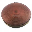 สายผ้า-ผ้ากุ๊น Cotton (ฝ้าย) สปันหนา ขนาด 1.5 นิ้ว บรรจุ 50 เมตร สีน้ำตาลเข้ม