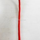 เชือกถักเปีย  PP  ขนาด 5 mm  บรรจุ 1 เมตร สีแดง