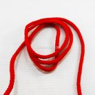 เชือกถักเปีย  PP  ขนาด 5 mm  บรรจุ 500 กรัม สีแดง