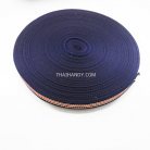 สายผ้า-ผ้ากุ๊น Cotton (ฝ้าย) ลายสลับ ขนาด 1 นิ้ว บรรจุ 50 เมตร สีกรม