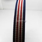 สายผ้า-ผ้ากุ๊น Cotton (ฝ้าย) ลายสลับ ขนาด 1 นิ้ว บรรจุ 1 เมตร สีกรม รูป 2