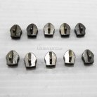 หัวซิปฟันไนลอน เปลือย ขนาดเบอร์ 5  บรรจุ 10 อัน สีรมดำ