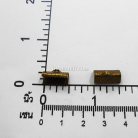 บานพับ โลหะ ขนาด 13 mm  บรรจุ 100 อัน สีทองรมดำ รูป 3