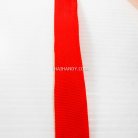 สายผ้า-ผ้ากุ๊น PP  ลายเวอร์จิ้น ขนาด 7 หุน บรรจุ 100 เมตร สีแดง รูป 2