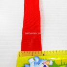 สายผ้า-ผ้ากุ๊น PP  ลายเวอร์จิ้น ขนาด 7 หุน บรรจุ 100 เมตร สีแดง รูป 3