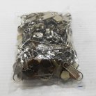 หัวซิปฟันไนลอน ป้าย ขนาดเบอร์ 8  บรรจุ 100 อัน สีนิเกิ้ล