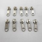 หัวซิปฟันไนลอน ป้าย ขนาดเบอร์ 10  บรรจุ 50 อัน สีนิเกิ้ล รูป 2