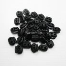 ตัวล็อคเชือก จมูกหมู ขนาดใหญ่ บรรจุ 100 อัน สีดำ รูป 2