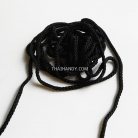 เชือกถักเปีย  PP  ขนาด 8 mm  บรรจุ 500 กรัม สีดำ