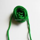 เชือกถักเปีย  PP  ขนาด 8 mm  บรรจุ 500 กรัม สีเขียวใบไม้