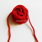 เชือกถักเปีย  PP  ขนาด 8 mm  บรรจุ 1 กิโลกรัม สีแดง รูป 2