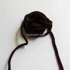 เชือกถักเปีย  PP  ขนาด 8 mm  บรรจุ 1 กิโลกรัม สีน้ำตาลเข้ม รูป 2