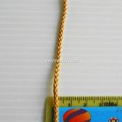 เชือกถักเปีย  PP  ขนาด 3 mm  บรรจุ 1 เมตร สีกากีแกมทอง รูป 2
