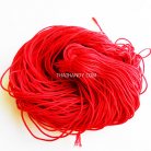 เชือกถักเปีย  PP  ขนาด 3 mm  บรรจุ 500 กรัม สีแดง