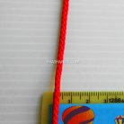 เชือกถักเปีย  PP  ขนาด 3 mm  บรรจุ 500 กรัม สีแดง รูป 3