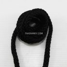 เชือกถักเปีย  PP  ขนาด 7 mm  บรรจุ 1 กิโลกรัม สีดำ รูป 2
