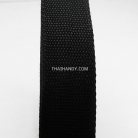 สายผ้า-ผ้ากุ๊น PP  ลายเวอร์จิ้น ขนาด 1.2 นิ้ว บรรจุ 50 เมตร สีดำ รูป 2