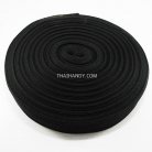 สายผ้า-ผ้ากุ๊น PP  ลายเวอร์จิ้น ขนาด 1.5 นิ้ว บรรจุ 50 เมตร สีดำ