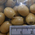 ลูกปัดไม้ มน ขนาด 5×10 mm  บรรจุ 450 กรัม สีครีม รูป 2