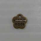 ตัวห้อย ดอกไม้ ขนาด 8X8 mm  บรรจุ 10 อัน สีทองรมดำ รูป 2