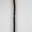 เชือกถักเปีย  PP  ขนาด 4 mm  บรรจุ 1 เมตร สีดำ