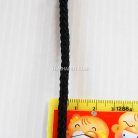 เชือกถักเปีย  PP  ขนาด 4 mm  บรรจุ 1 เมตร สีดำ รูป 2
