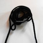 เชือกถักเปีย  PP  ขนาด 4 mm  บรรจุ 500 กรัม สีดำ