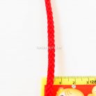 เชือกถักเปีย  PP  ขนาด 4 mm  บรรจุ 500 กรัม สีแดง รูป 2