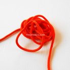เชือกถักเปีย  PP  ขนาด 4 mm  บรรจุ 1 กิโลกรัม สีส้ม รูป 2