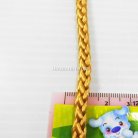 เชือกถักเปีย  PP  ขนาด 5 mm  บรรจุ 500 กรัม สีกากีแกมทอง รูป 3