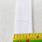 สายผ้า-ผ้ากุ๊น PP  ลายก้างปลา ขนาด 6 หุน (2 cm) บรรจุ 1 เมตร สีขาว รูป 2