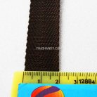 สายผ้า-ผ้ากุ๊น PP  ลายก้างปลา ขนาด 6 หุน (2 cm) บรรจุ 1 เมตร สีน้ำตาลเข้ม รูป 2