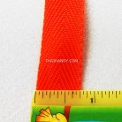 สายผ้า-ผ้ากุ๊น PP  ลายก้างปลา ขนาด 6 หุน (2 cm) บรรจุ 1 เมตร สีส้ม รูป 2