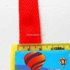 สายผ้า-ผ้ากุ๊น PP  ลายก้างปลา ขนาด 6 หุน (2 cm) บรรจุ 50 เมตร สีแดง รูป 3