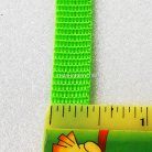 สายผ้า-ผ้ากุ๊น PP  ลายเรียบ ขนาด 3 หุน (1 cm) บรรจุ 1 เมตร สีเขียวตอง รูป 2