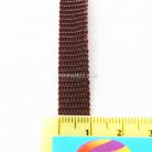 สายผ้า-ผ้ากุ๊น PP  ลายเรียบ ขนาด 3 หุน (1 cm) บรรจุ 1 เมตร สีน้ำตาลเข้ม รูป 2