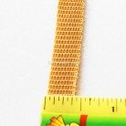 สายผ้า-ผ้ากุ๊น PP  ลายเรียบ ขนาด 3 หุน (1 cm) บรรจุ 1 เมตร สีกากีแกมทอง รูป 3