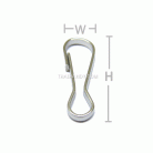 คอหมาคลิป ขนาด 11x30.3 mm (เล็ก) บรรจุ 1000 อัน สีนิเกิ้ล รูป 3