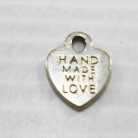 ตัวห้อย หัวใจ ขนาด 10X10 mm  บรรจุ 100 อัน สีนิเกิ้ล รูป 2