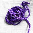 เชือกถักเปีย  PP  ขนาด 5 mm  บรรจุ 500 กรัม สีม่วงอ่อน