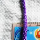 เชือกถักเปีย  PP  ขนาด 5 mm  บรรจุ 1 กิโลกรัม สีม่วงอ่อน รูป 3