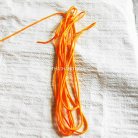 เชือกร่มพื้น แพ็ค ขนาด 3.5 mm  บรรจุ 1 กิโลกรัม สีส้มเหลือง รูป 2