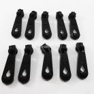 หัวซิปฟันไนลอน พลาสติก sport  ขนาดเบอร์ 5  บรรจุ 10 อัน สีดำ