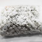 หัวซิปฟันไนลอน พลาสติก sport  ขนาดเบอร์ 5  บรรจุ 300 อัน สีขาว