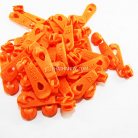 หัวซิปฟันไนลอน พลาสติก sport  ขนาดเบอร์ 5  บรรจุ 100 อัน สีส้ม