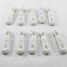 หัวซิปฟันไนลอน พลาสติก sport  ขนาดเบอร์ 5  บรรจุ 10 อัน สีขาว