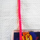 เชือกถักเปีย  PP  ขนาด 4 mm  บรรจุ 500 กรัม สีชมพูบานเย็นนีออน รูป 3